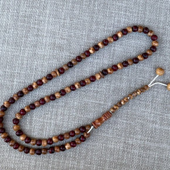 Handmade Tasbeeh Real Wood Beads Prayer Beads Religious Beads Islamic Tasbeh - Picture 7 of 9
